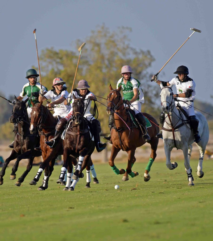 polo players in game