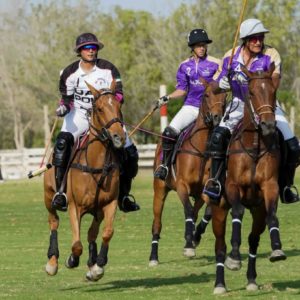 3 polo players on their horses